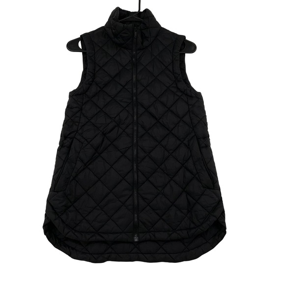 Athleta Jackets & Blazers - Athleta Whisper Featherless Vest Black Quilted Puffer Full Zip XS